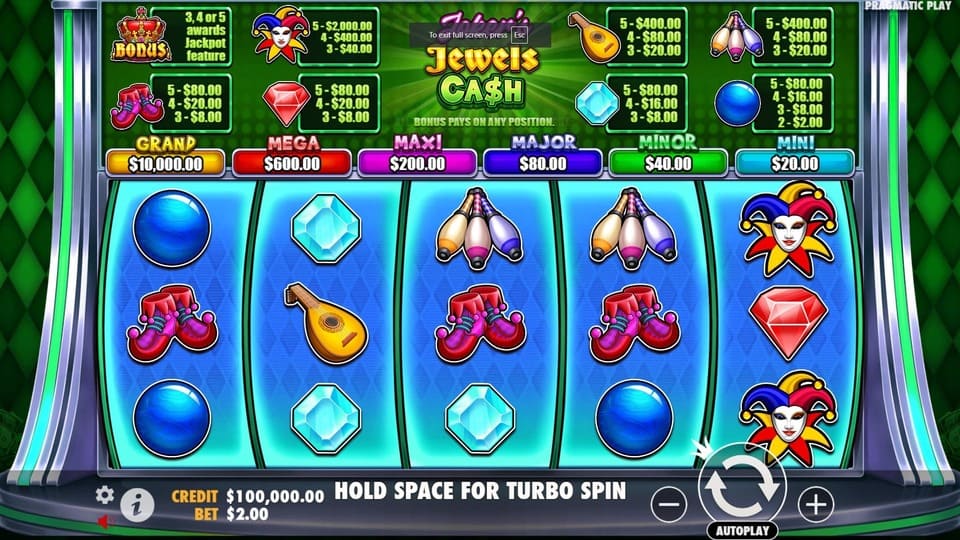 Jugar a Joker's Jewels con Efectivo